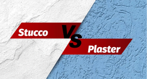 Stucco vs. Plaster / molding design for house front