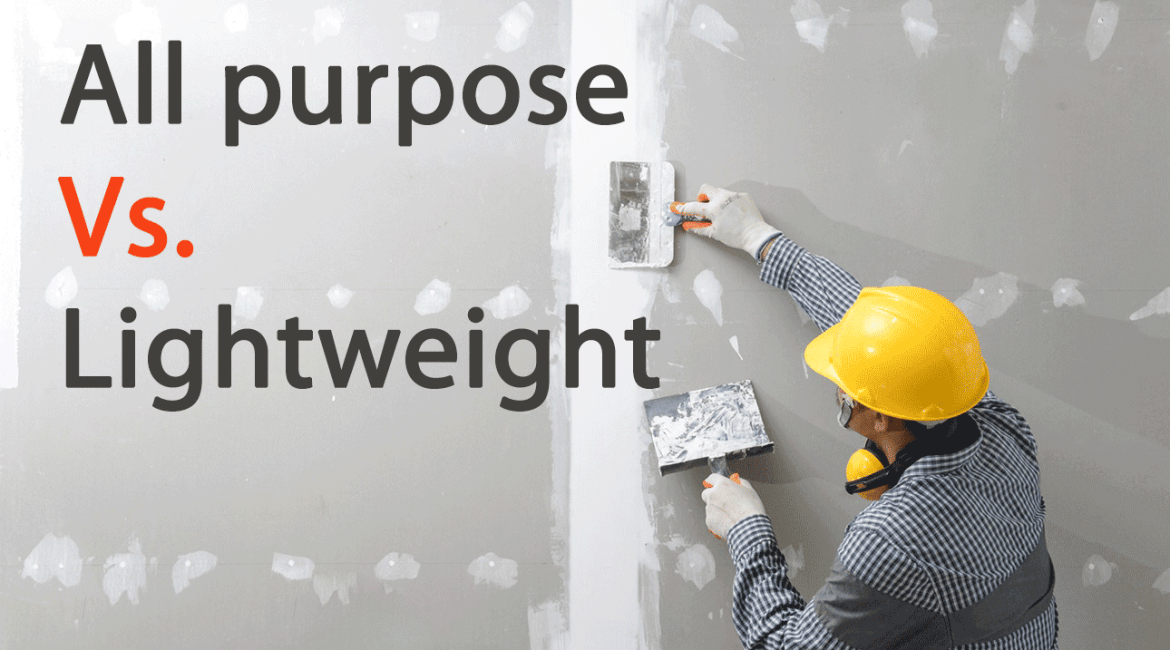 All purpose joint compound vs. lightweight joint compound