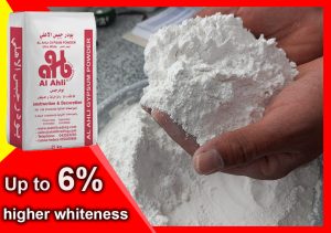 alahli gypsum powder higher whiteness