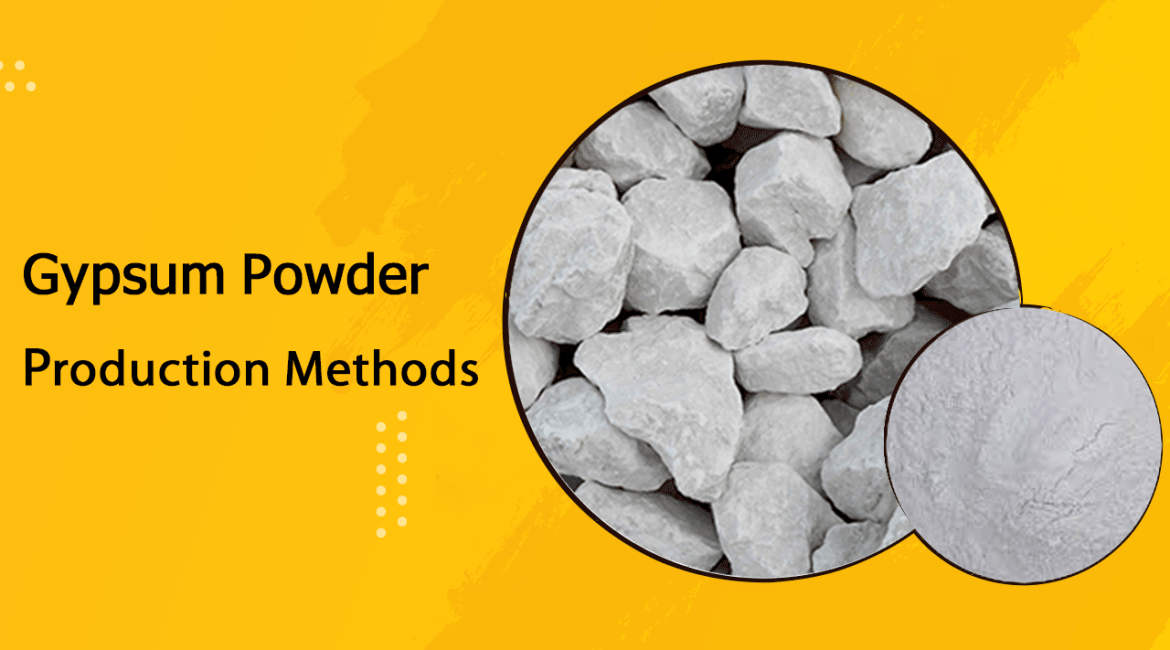 Gypsum powder production methods