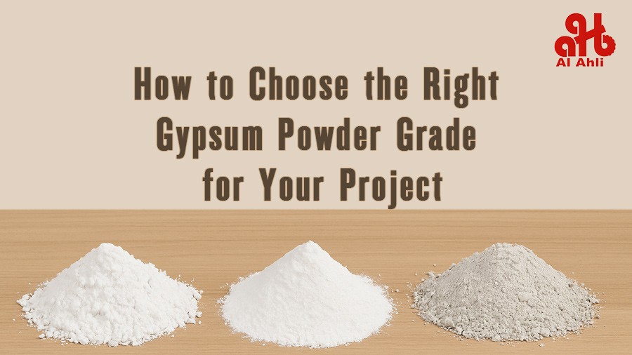 How to Choose the Right Gypsum Powder Grade for Your Project