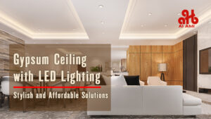 Gypsum Ceiling with LED Lighting
