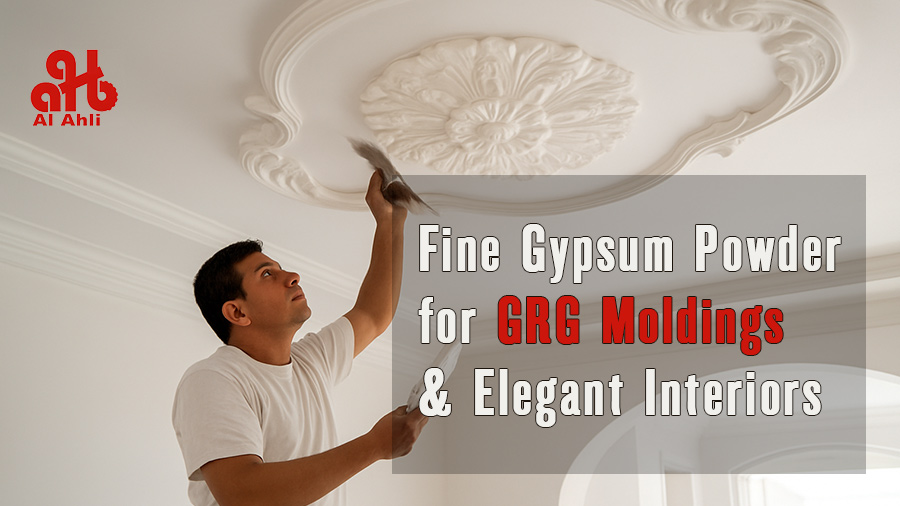 Fine Gypsum Powder for GRG Moldings & Elegant Interiors