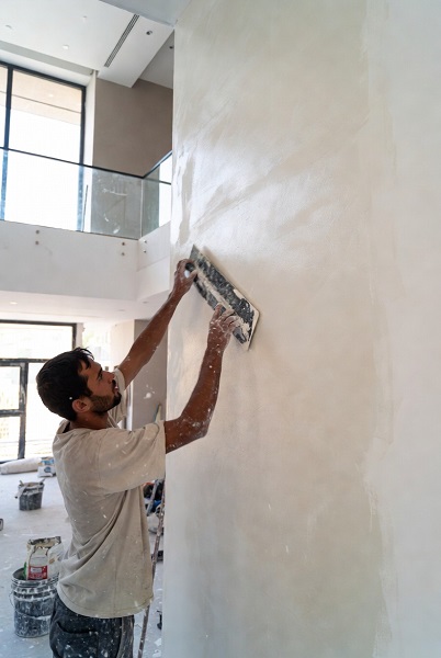 gypusum plastering wall