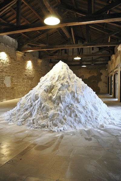 bulk gypsum powder storage